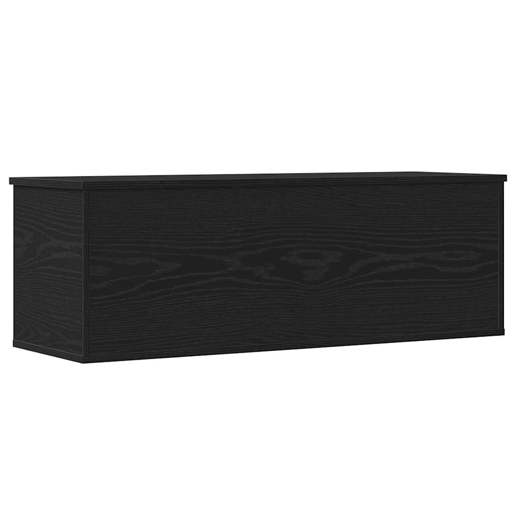 Storage Box Black Oak 102 x 35 x 35 cm Engineered Wood