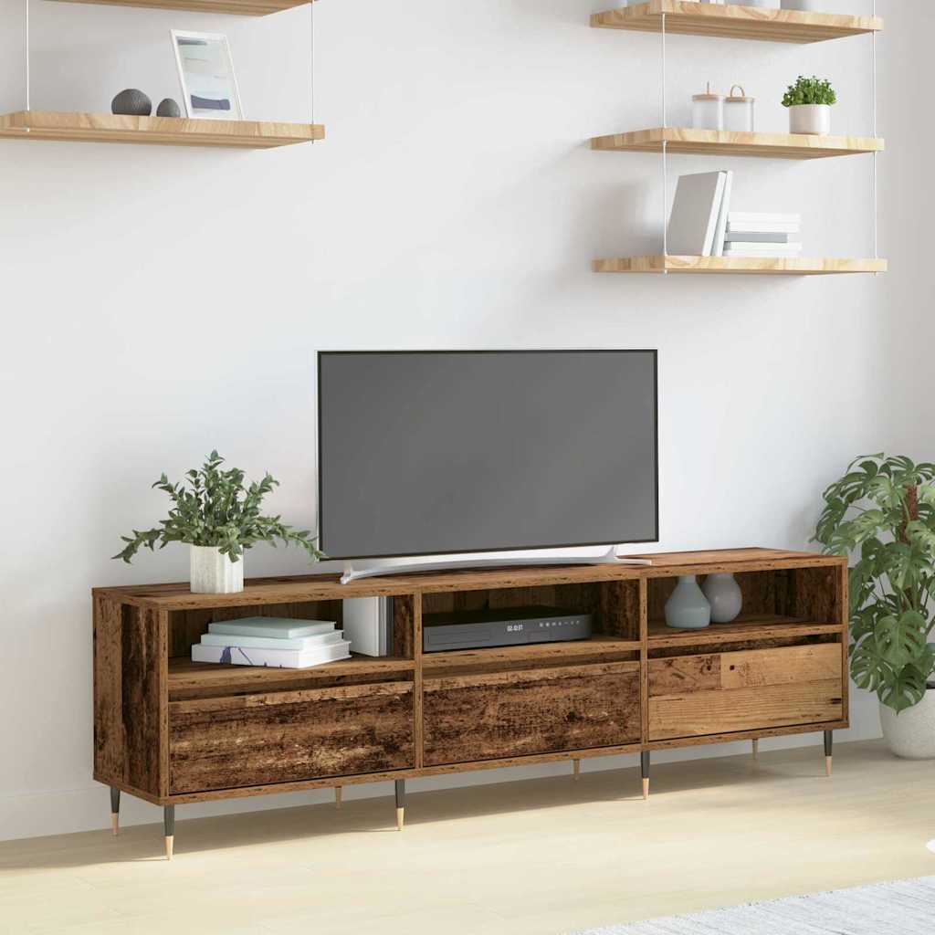 TV Cabinet Old Wood 150 x 30 x 45 cm Engineered Wood