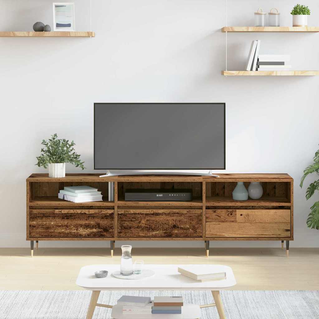 TV Cabinet Old Wood 150 x 30 x 45 cm Engineered Wood