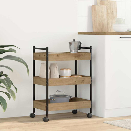 Kitchen Trolley Artisan Oak 50 x 30 x 70 cm Engineered Wood