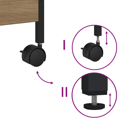 Kitchen Trolley Artisan Oak 50 x 30 x 70 cm Engineered Wood