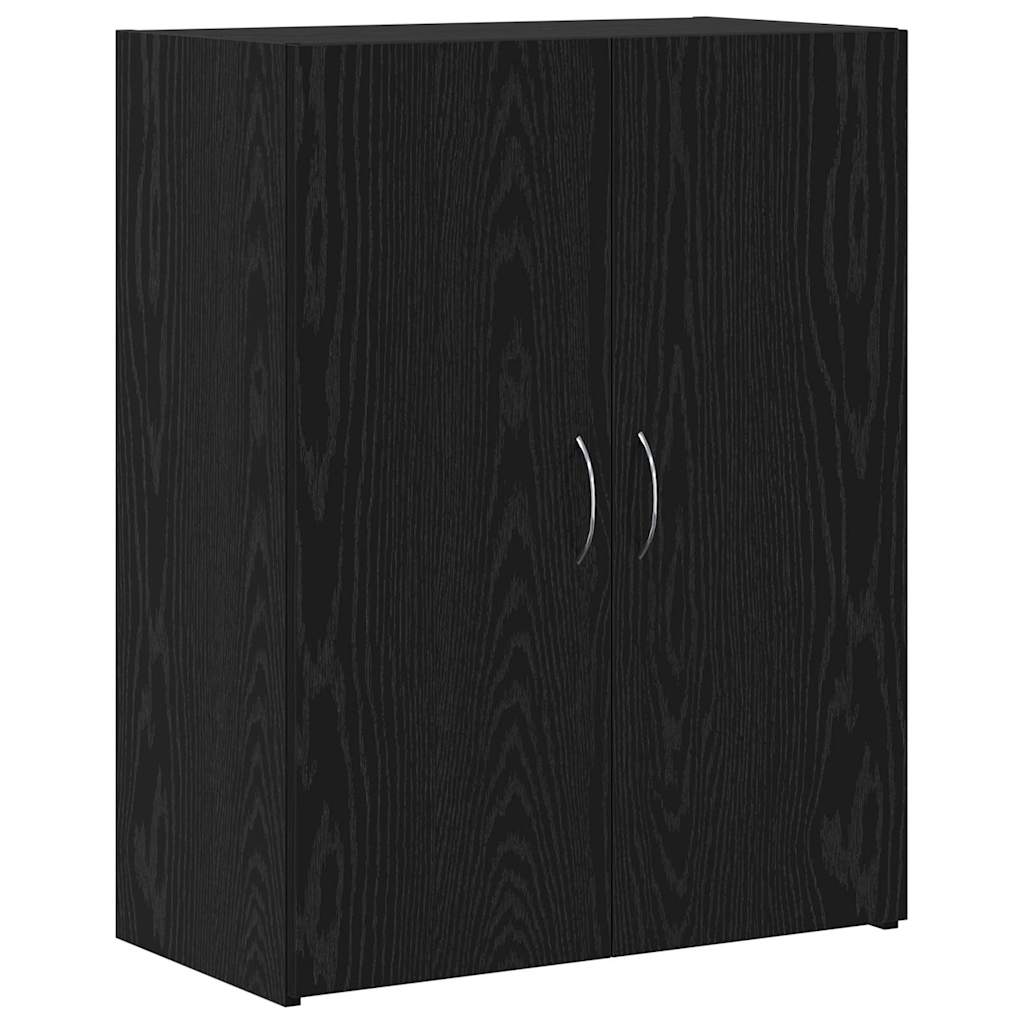 Office Cabinet - Black Oak, 60 x 32 x 77.5 cm, Engineered Wood