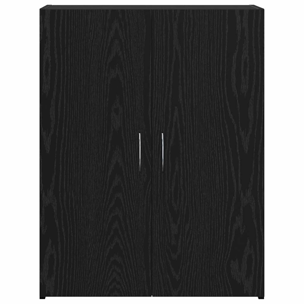 Office Cabinet - Black Oak, 60 x 32 x 77.5 cm, Engineered Wood