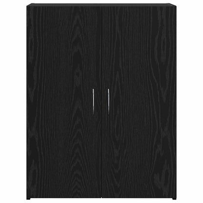 Office Cabinet - Black Oak, 60 x 32 x 77.5 cm, Engineered Wood