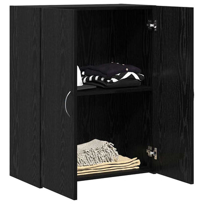 Office Cabinet - Black Oak, 60 x 32 x 77.5 cm, Engineered Wood