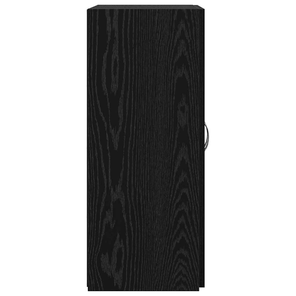 Office Cabinet - Black Oak, 60 x 32 x 77.5 cm, Engineered Wood
