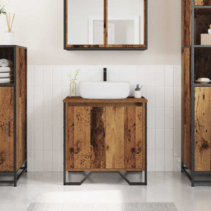 Bathroom Sink Cabinet Old Wood 60 x 35 x 60 cm Engineered wood