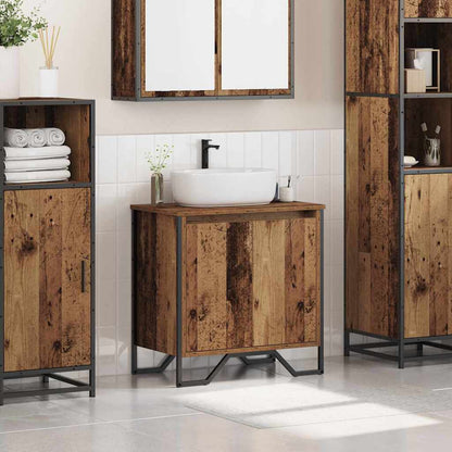 Bathroom Sink Cabinet Old Wood 60 x 35 x 60 cm Engineered wood