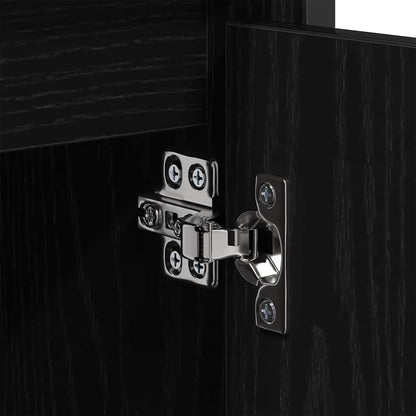 Bathroom Sink Cabinet Black Oak 60 x 35 x 60 cm Engineered wood