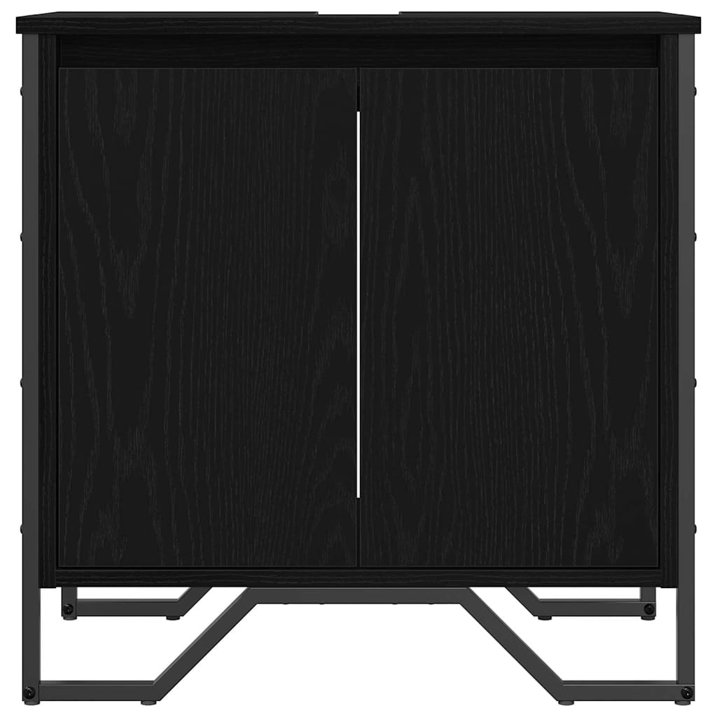Bathroom Sink Cabinet Black Oak 60 x 35 x 60 cm Engineered wood