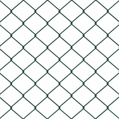 Chain Link Fence Green 10 x 0.6 m Steel