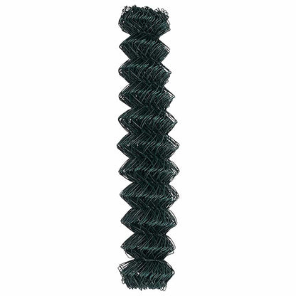 Chain Link Fence Green 10 x 1.4 m Steel