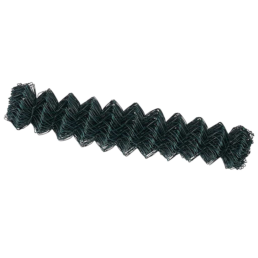 Chain Link Fence Green 10 x 1 m Steel