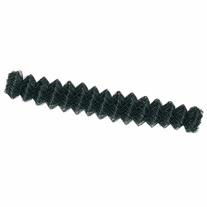Chain Link Fence Green 10 x 1.6 m Steel