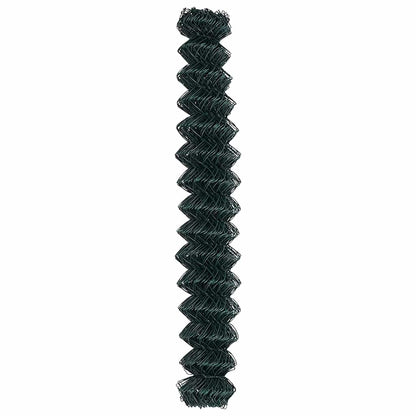 Chain Link Fence Green 10 x 1.6 m Steel