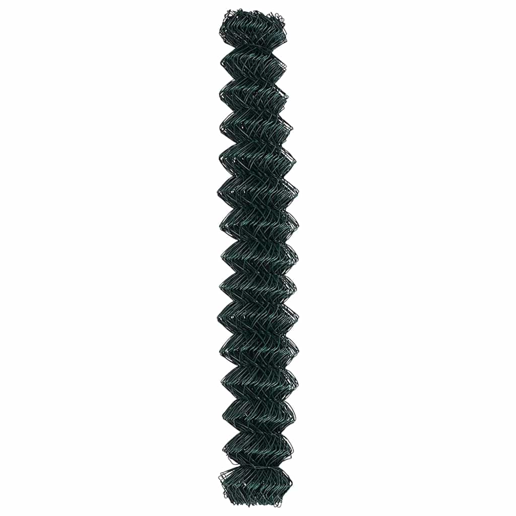 Chain Link Fence Green 10 x 1.6 m Steel