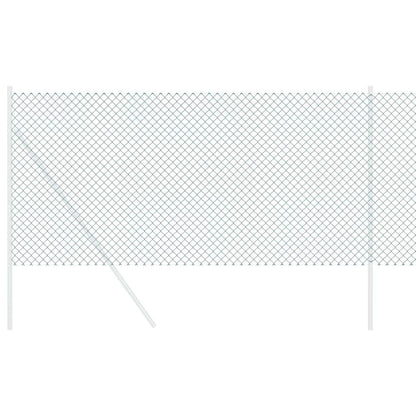 Chain Link Fence Green 25 x 0.4 m Steel