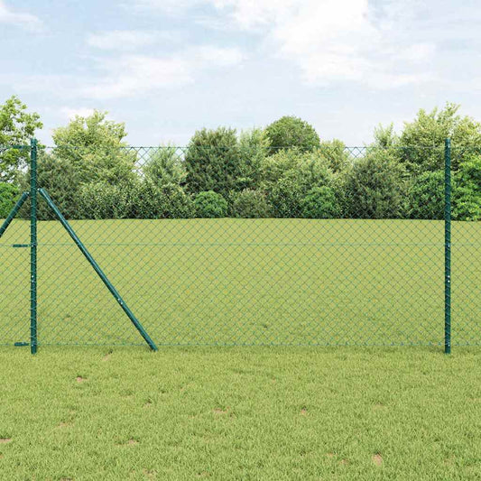 Chain Link Fence Green 25 x 1.6 m Steel