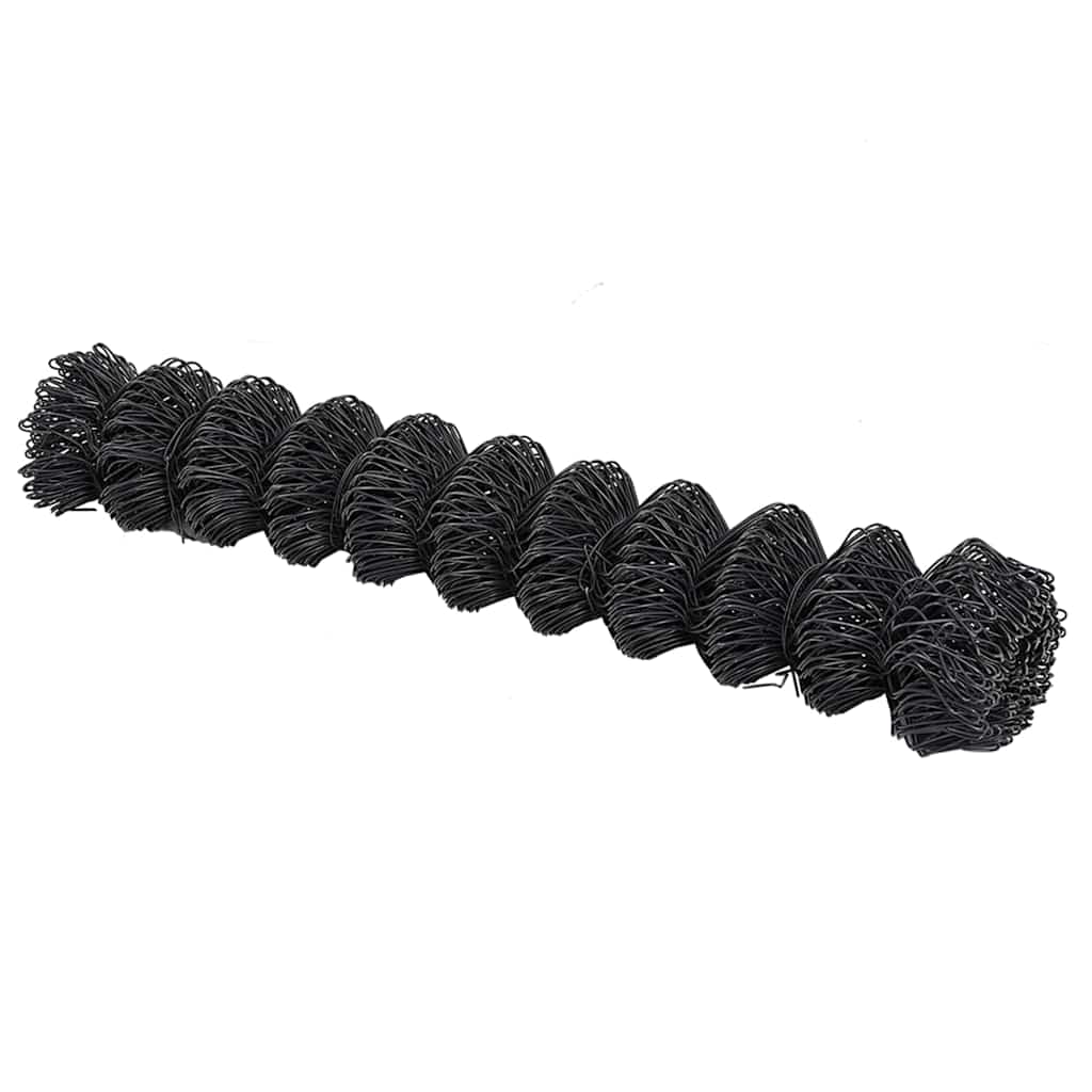 Chain Link Fence Grey 10 x 1.4 m Steel