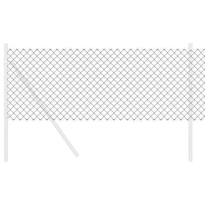 Chain Link Fence Grey 25 x 0.4 m Steel
