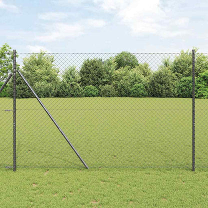 Chain Link Fence Grey 25 x 1.6 m Steel