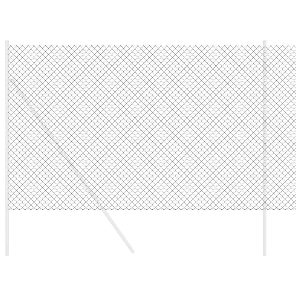 Chain Link Fence Grey 25 x 1.6 m Steel