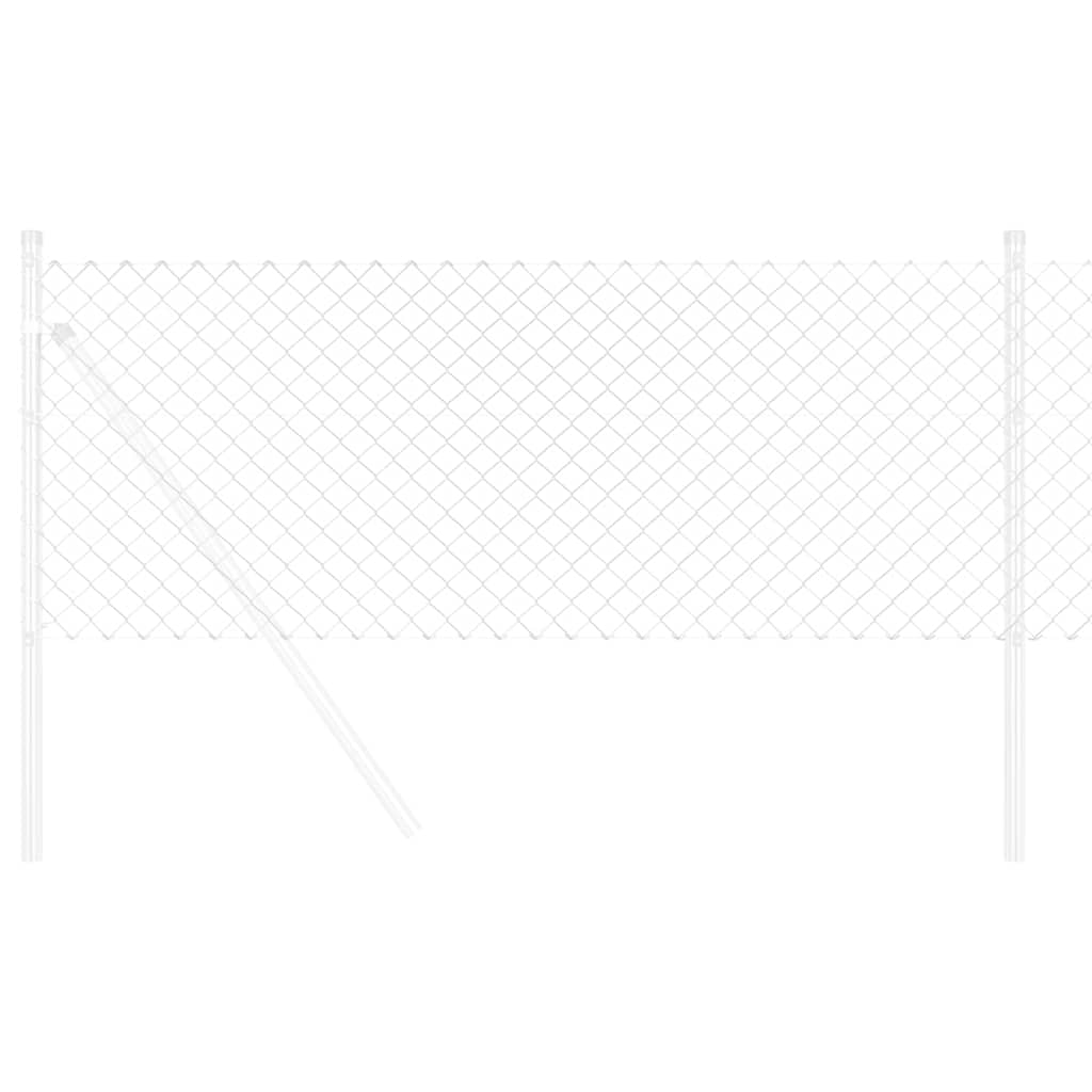 Chain Link Fence Silver 10 x 0.6 m Galvanised steel