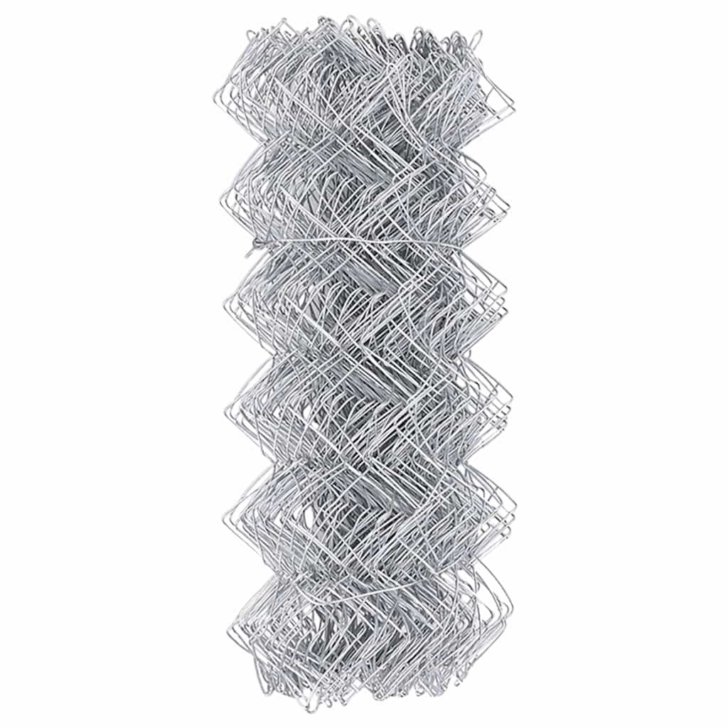Chain Link Fence Silver 10 x 0.8 m Galvanised steel