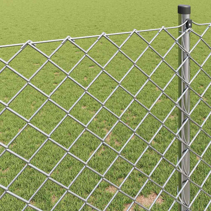 Chain Link Fence Silver 10 x 1 m Galvanised steel