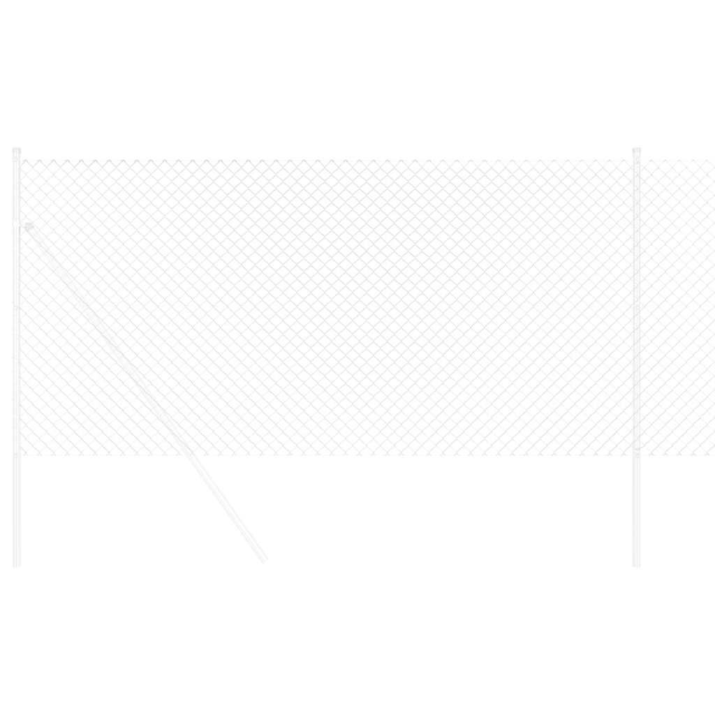 Chain Link Fence Silver 10 x 1.4 m Galvanised Steel