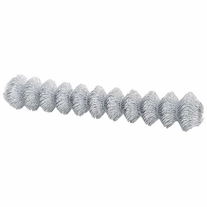 Chain Link Fence Silver 10 x 1.6 m Galvanised steel