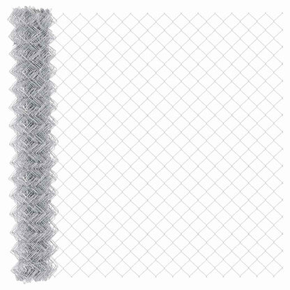 Chain Link Fence Silver 10 x 1.6 m Galvanised steel
