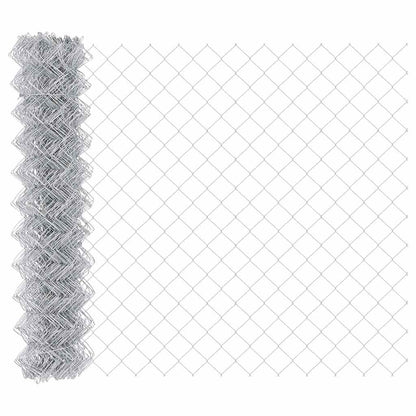 Chain Link Fence Silver 25 x 1.2 m Galvanised steel