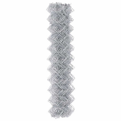 Chain Link Fence Silver 25 x 1.2 m Galvanised steel