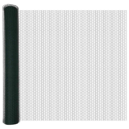 Hexagon Fence Green 1 x 10 m Steel