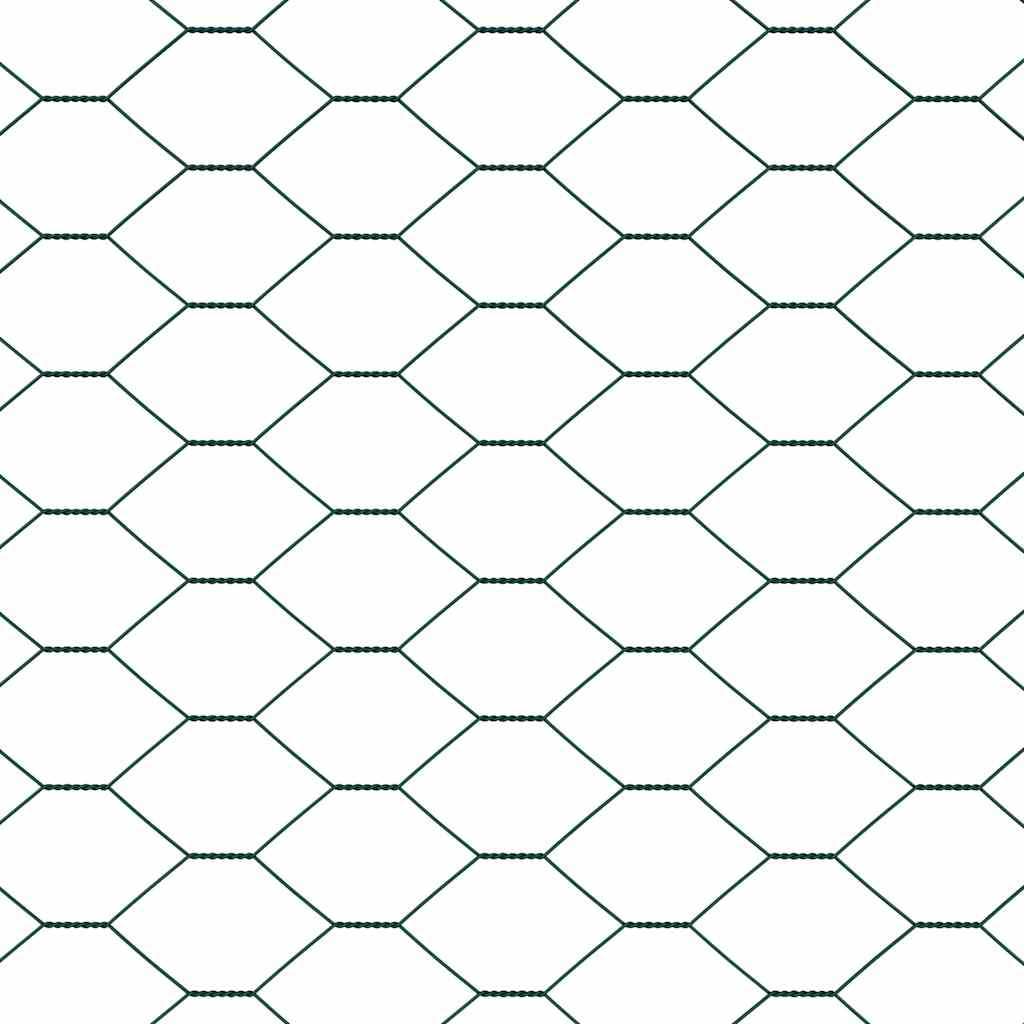 Hexagon Fence Green 0.4 x 50 m Steel