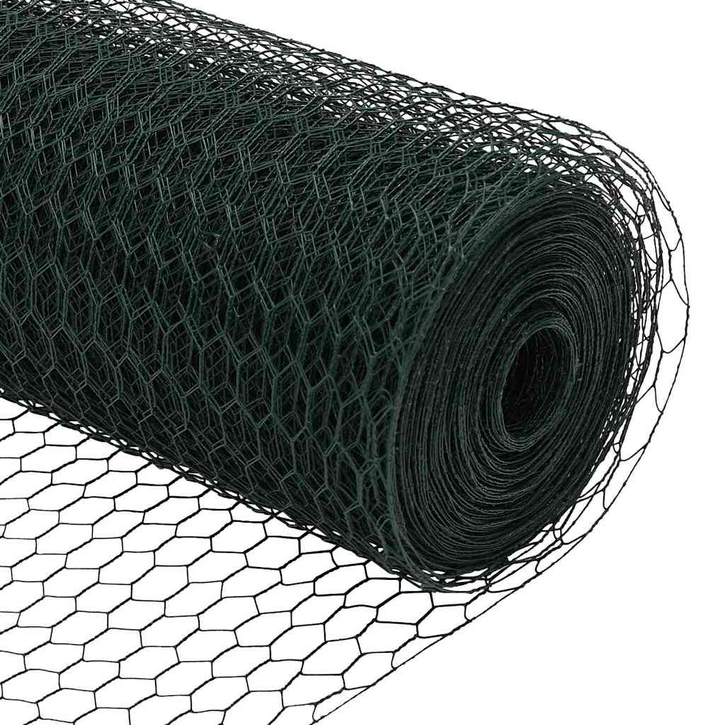 Hexagon Fence Green 0.6 x 50 m Steel