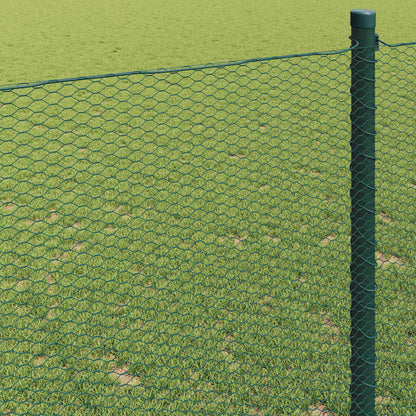 Hexagon Fence Green 1.6 x 50 m Steel