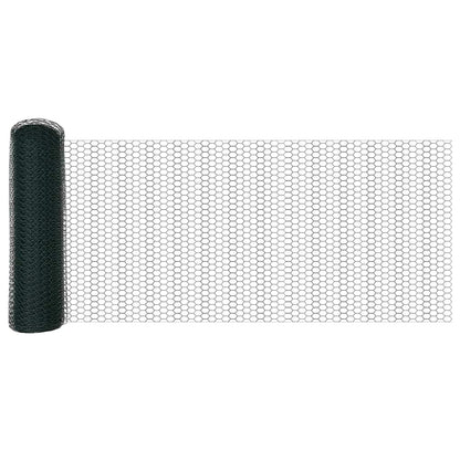 Hexagon Fence Green 0.4 x 100 m Steel