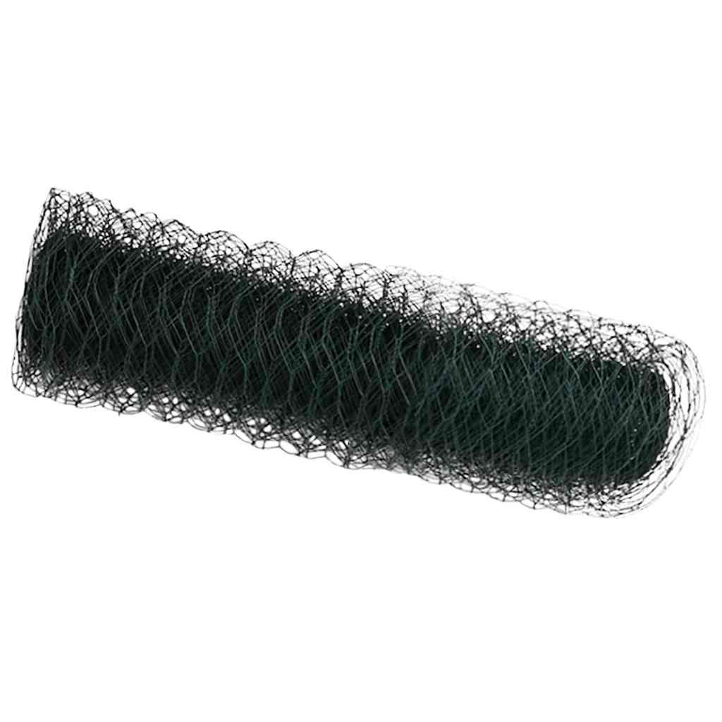 Hexagon Fence Green 0.5 x 100 m Steel
