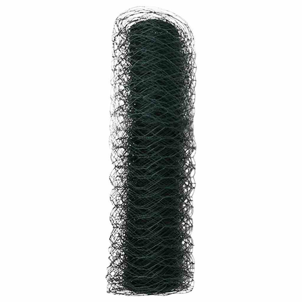 Hexagon Fence Green 0.5 x 100 m Steel