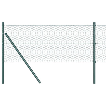 Hexagon Fence Green 0.6 x 100 m Steel