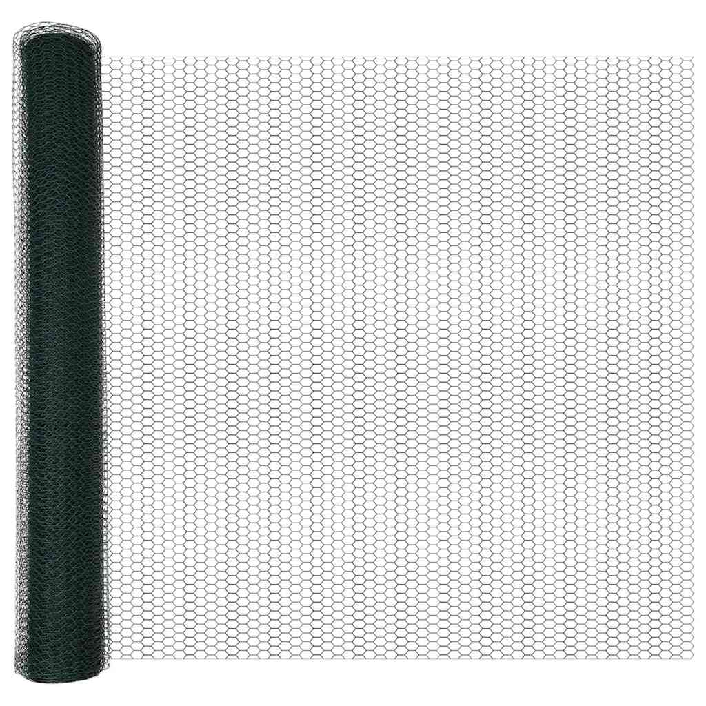 Hexagon Fence Green 1 x 100 m Steel