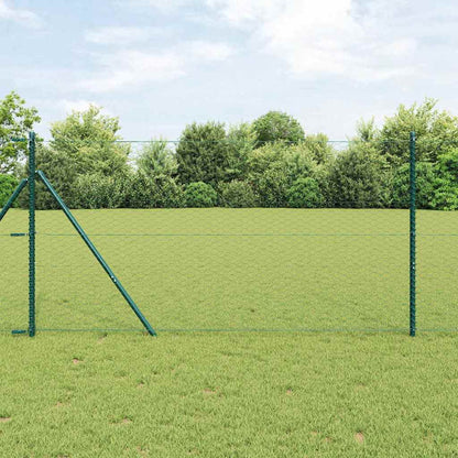 Hexagon Fence Green 1.4 x 100 m Steel