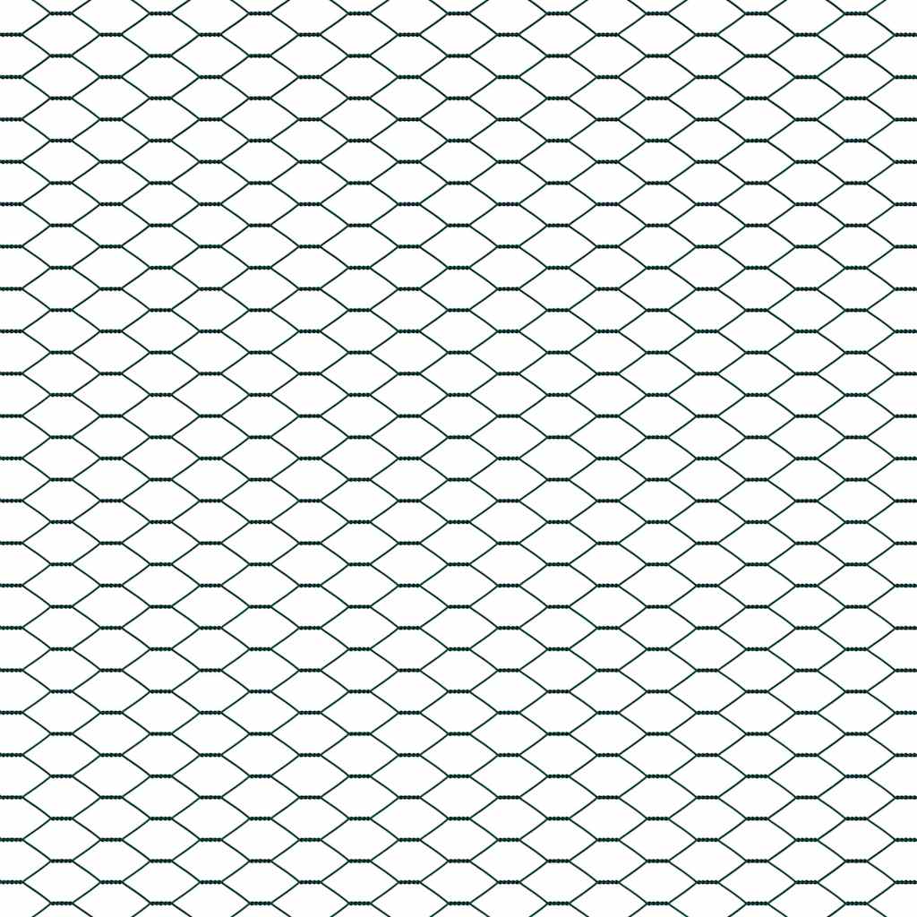 Hexagon Fence Green 1.5 x 100 m Steel
