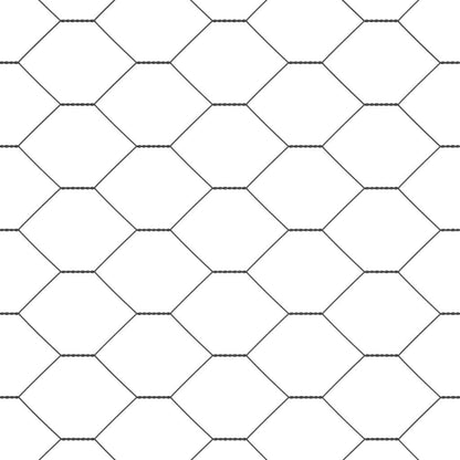 Hexagon Fence Grey 0.4 x 10 m Steel