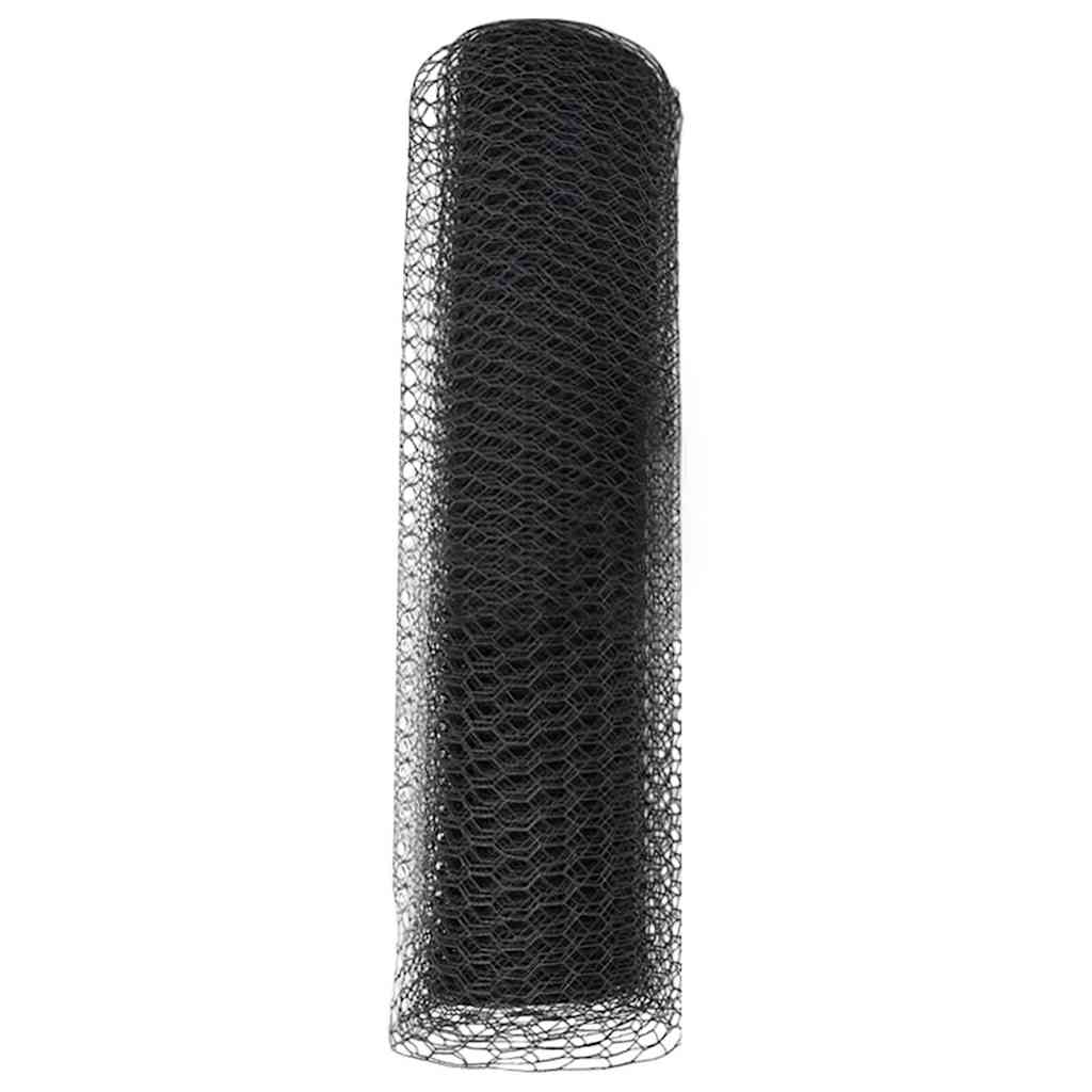 Hexagon Fence Grey 0.6 x 10 m Steel