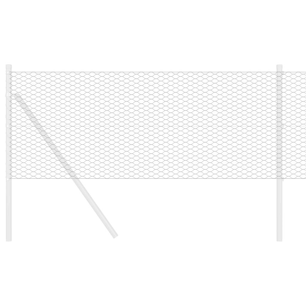 Hexagon Fence Grey 0.6 x 10 m Steel