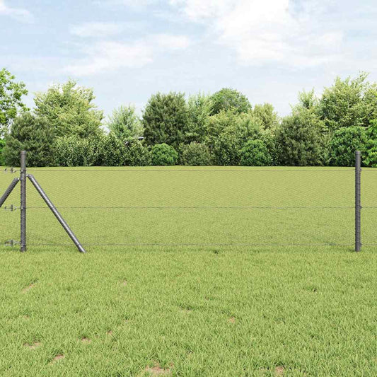 Hexagon Fence Grey 0.4 x 25 m Steel