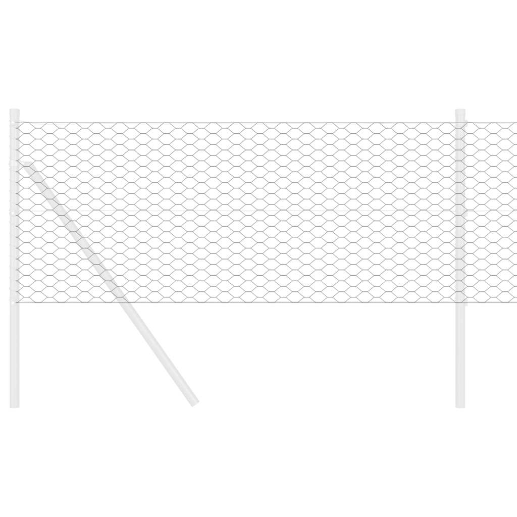 Hexagon Fence Grey 0.6 x 25 m Steel